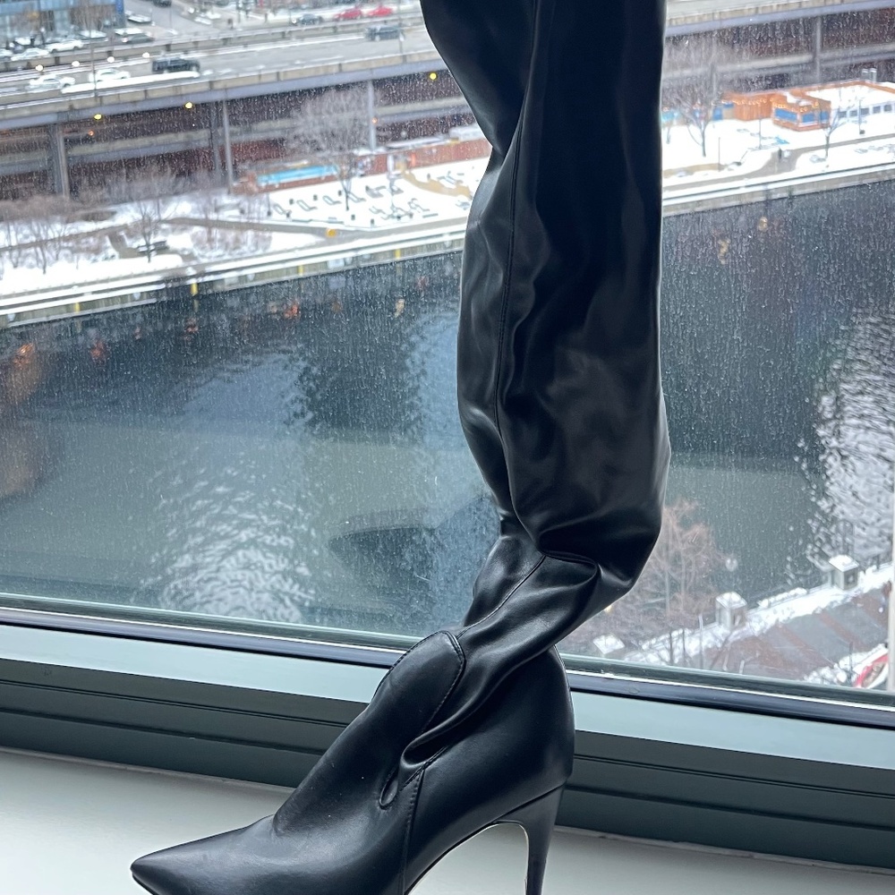 Thigh high chap boots